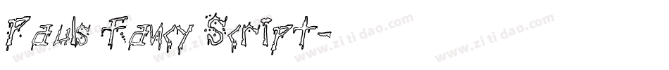 Pauls Fancy Script字体转换